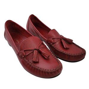 Women's Cole Haan Loafers Moc Tassel Red 8 Shoes